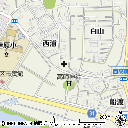 愛知県豊橋市西高師町西浦47周辺の地図