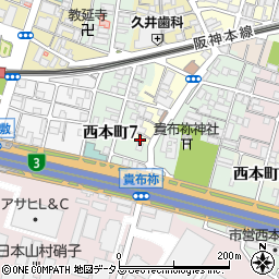 兵庫県尼崎市玄番南之町5-17周辺の地図