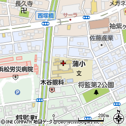 静岡県浜松市中央区神立町5周辺の地図