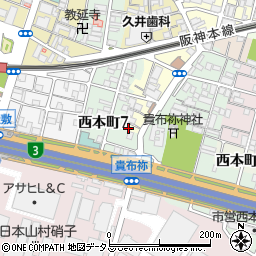 兵庫県尼崎市玄番南之町5-18周辺の地図