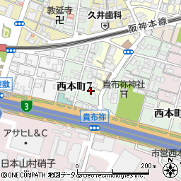 兵庫県尼崎市玄番南之町5-19周辺の地図