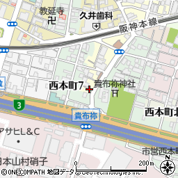 兵庫県尼崎市玄番南之町5-14周辺の地図