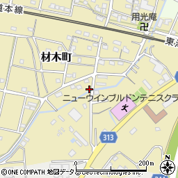 静岡県浜松市中央区材木町357周辺の地図