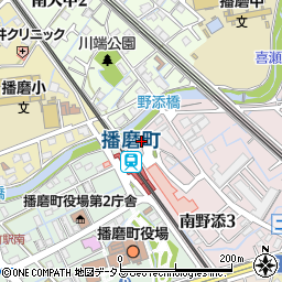 播磨町駅北トイレ周辺の地図