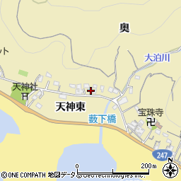 愛知県南知多町（知多郡）山海（天神東）周辺の地図