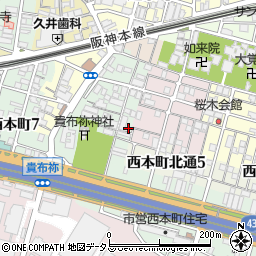 兵庫県尼崎市汐町5-7周辺の地図