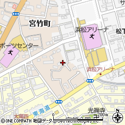 静岡県浜松市中央区宮竹町28周辺の地図