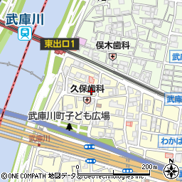 エクセル武庫川周辺の地図