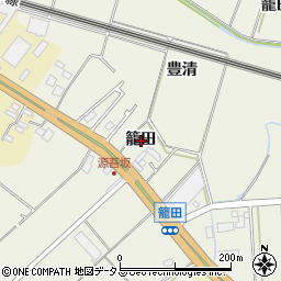 愛知県豊橋市豊清町籠田周辺の地図