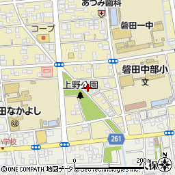 静岡県磐田市国府台17周辺の地図