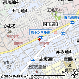 天爽会　阪神輝宗院周辺の地図