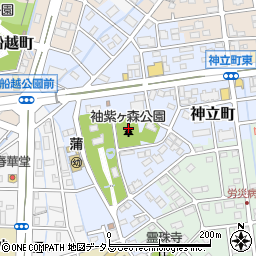 袖紫ヶ森公園周辺の地図