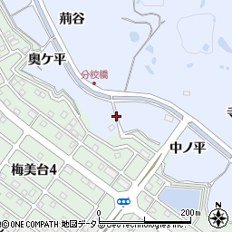 京都府木津川市梅谷（中ノ平）周辺の地図