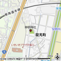 静岡県浜松市中央区龍光町193周辺の地図