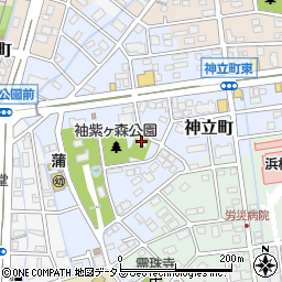 静岡県浜松市中央区神立町141周辺の地図