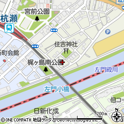 兵庫県尼崎市梶ケ島14周辺の地図