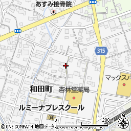 静岡県浜松市中央区和田町269周辺の地図