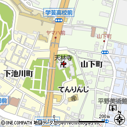天林寺周辺の地図