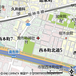 兵庫県尼崎市汐町13周辺の地図
