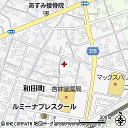 静岡県浜松市中央区和田町253周辺の地図
