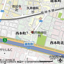 兵庫県尼崎市玄番南之町5-8周辺の地図