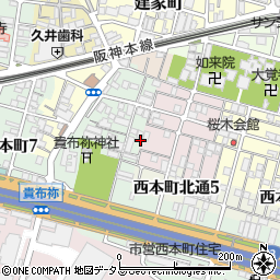 兵庫県尼崎市汐町27周辺の地図