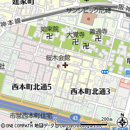兵庫県尼崎市東桜木町41周辺の地図