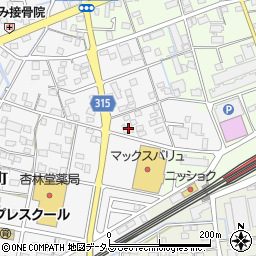 静岡県浜松市中央区和田町185周辺の地図