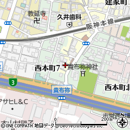 兵庫県尼崎市玄番南之町5-34周辺の地図