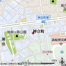 静岡県浜松市中央区神立町140周辺の地図