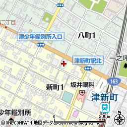 百五銀行津新町支店 ＡＴＭ周辺の地図