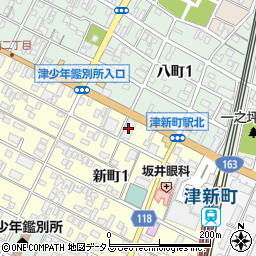 百五銀行安濃支店周辺の地図