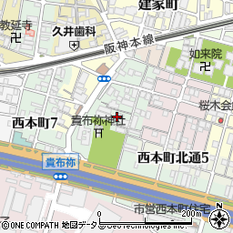 兵庫県尼崎市汐町47-1周辺の地図
