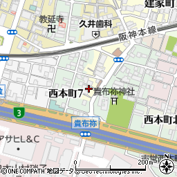 兵庫県尼崎市玄番南之町5-33周辺の地図
