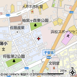 静岡県浜松市中央区神立町105周辺の地図
