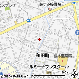 静岡県浜松市中央区和田町356周辺の地図