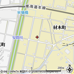 静岡県浜松市中央区材木町187周辺の地図