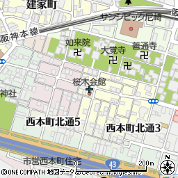 兵庫県尼崎市東桜木町40周辺の地図