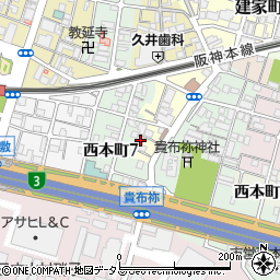 兵庫県尼崎市玄番南之町5-29周辺の地図
