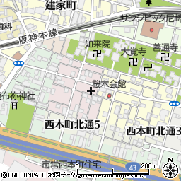 兵庫県尼崎市西桜木町31周辺の地図