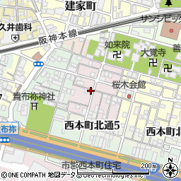 兵庫県尼崎市西桜木町43-7周辺の地図