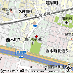 兵庫県尼崎市汐町54周辺の地図
