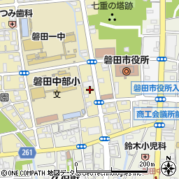 静岡県磐田市国府台7周辺の地図