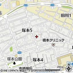 サンシティビーライン塚本周辺の地図