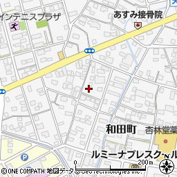 静岡県浜松市中央区和田町366周辺の地図