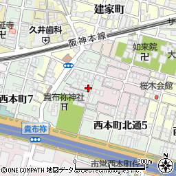 兵庫県尼崎市汐町35周辺の地図