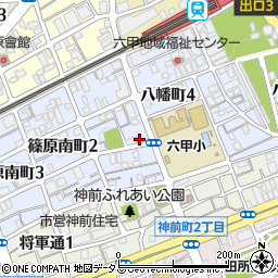 六甲グロワール吉田周辺の地図
