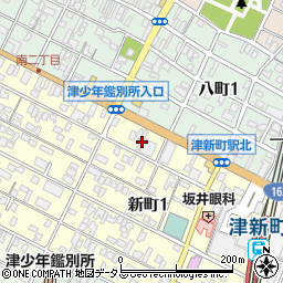 津新町調剤薬局周辺の地図