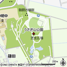 うさぎ山公園周辺の地図