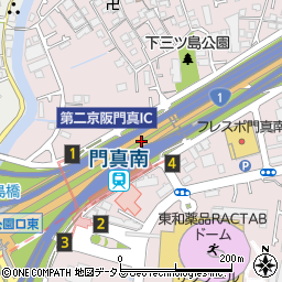 第二京阪門真ＩＣ周辺の地図